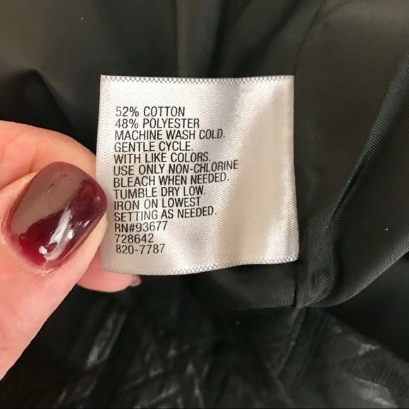 Worthington Black Bamboo Jacquard midi skirt 8 - Picture 4 of 4